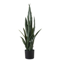 SOGA 95cm Artificial Indoor Snake Sansevieria Plant Fake Decoration Tree Flower Pot