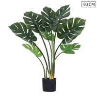 SOGA 93cm Artificial Indoor Potted Turtle Back Fake Decoration Tree Flower Pot Plant