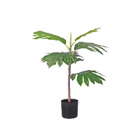 SOGA 60cm Artificial Natural Green Split-Leaf Philodendron Tree Fake Tropical Indoor Plant Home Office Decor