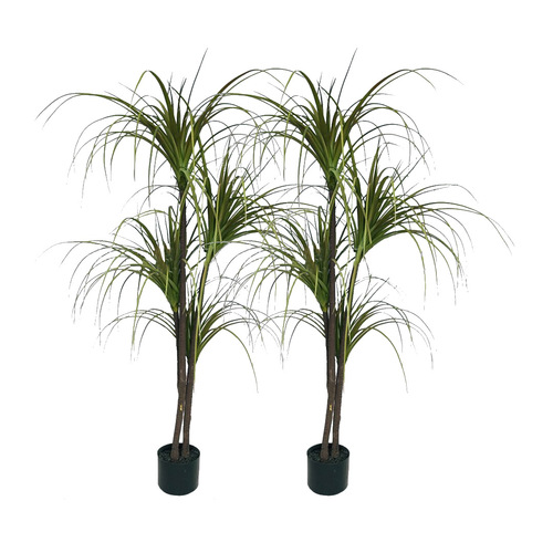 SOGA 2X 150cm Green Artificial Indoor Dragon Blood Tree Fake Plant Simulation Decorative